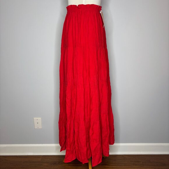 Thats So Fetch - Red Selina Maxi Skirt - Picture 3 of 4